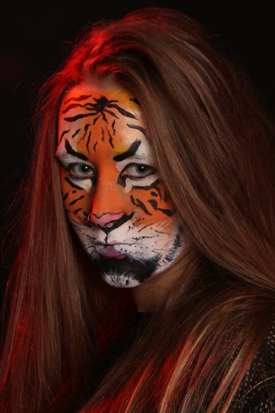 kinder grime oranje tijger