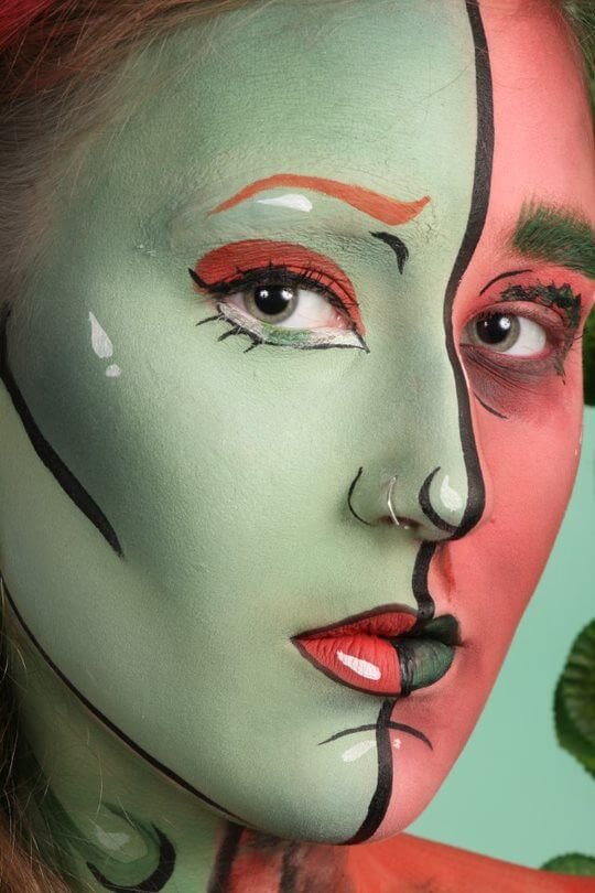 halloweenmakeup van poison ivy
