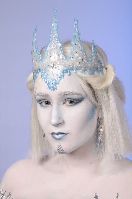 full face make-up van sneeuwkoningin